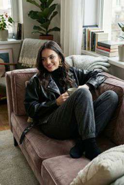 Karla Linen Leather - Living Room Relaxation [VAR:0]